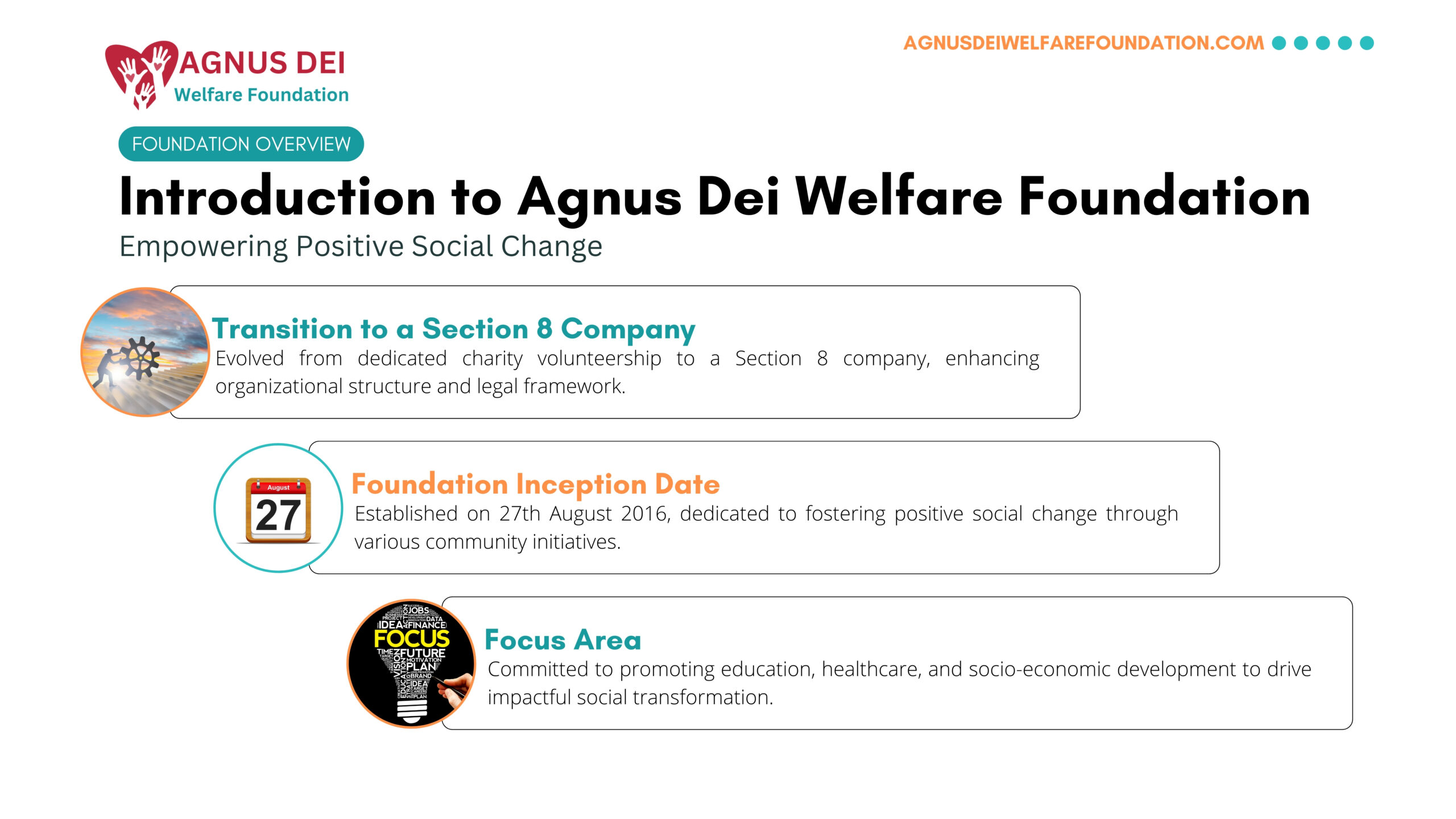 About Us About Us AGNUSDEIWELFAREFOUNDATION